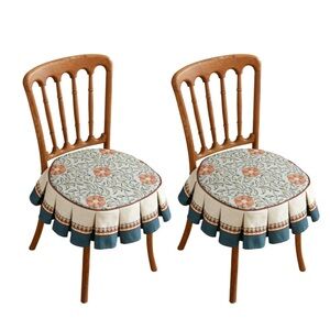 Patdrea ‘Wensel’ Floral Patterned Chair Seat Cushion Covers - Set of 2